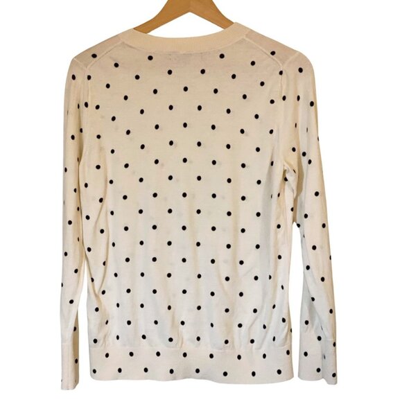 Banana Republic Factory Dot Crew-Neck Sweater - Off-White - SZ L - Picture 3 of 5
